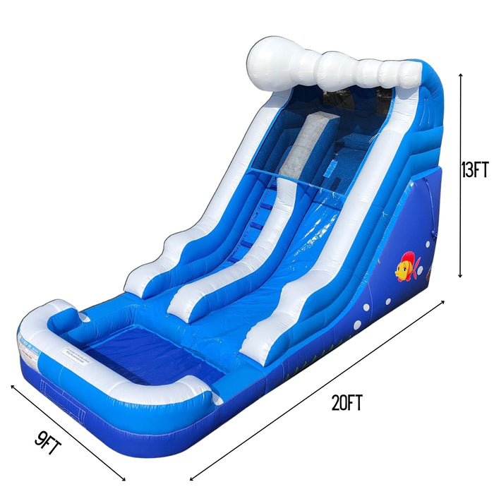 13' Lightweight Ocean Water Slide