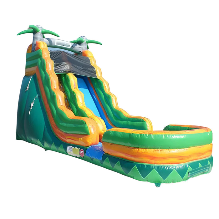 19' Palm Tree Wet & Dry Slide