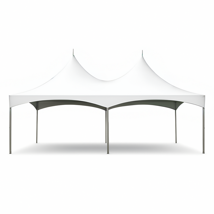 20x30 High Peak Frame Tent – Commercial White Event Canopy