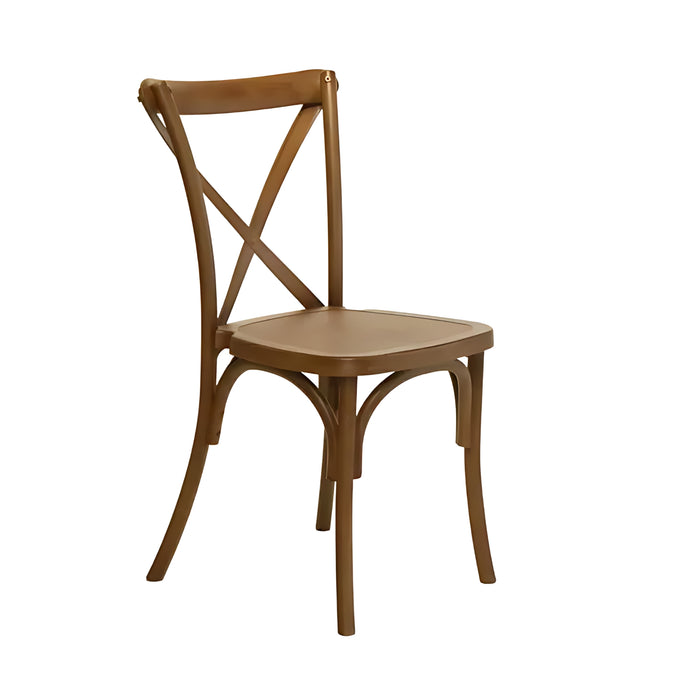 Farmhouse Resin Crossback Chair