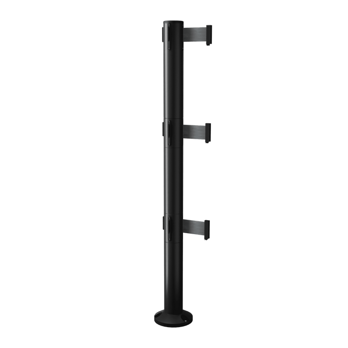 QueuePro Triple 250 Fixed Retractable Belt Stanchion