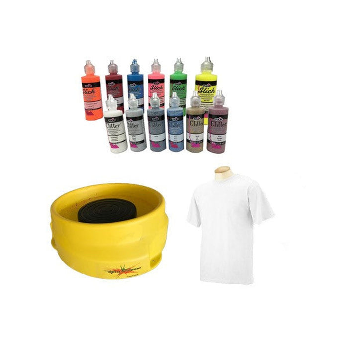 SpinTee Spin Art Decorated T-Shirt Machine Kit