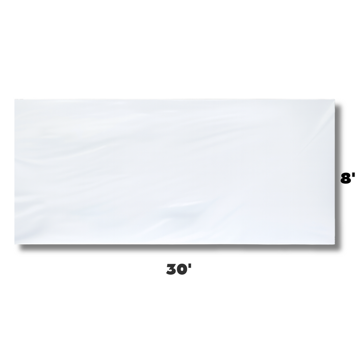 8 x 30 White Royalty Sidewall