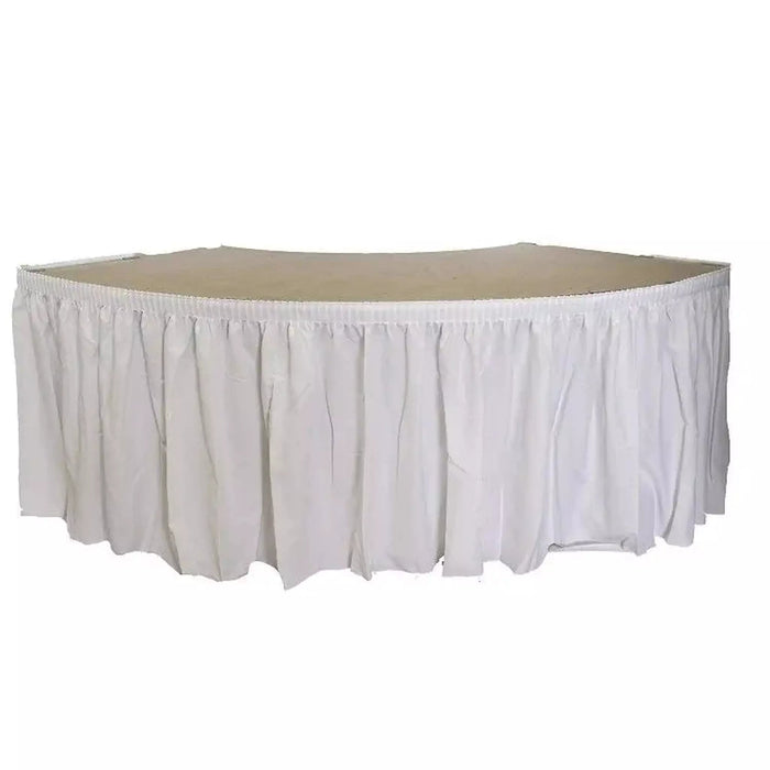 17' X 29'' Table Skirt with Table Clips