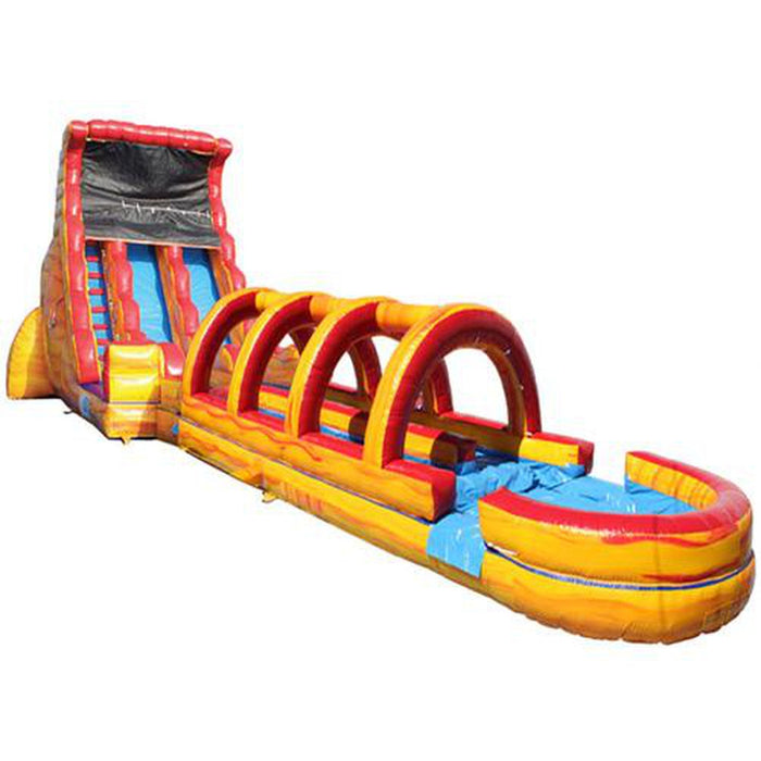 19' Dual Lane Volcano Wet & Dry Slide + Slip & Splash