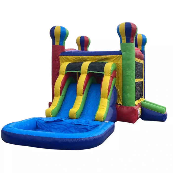 2-Lane Balloon Wet & Dry Combo with Pool