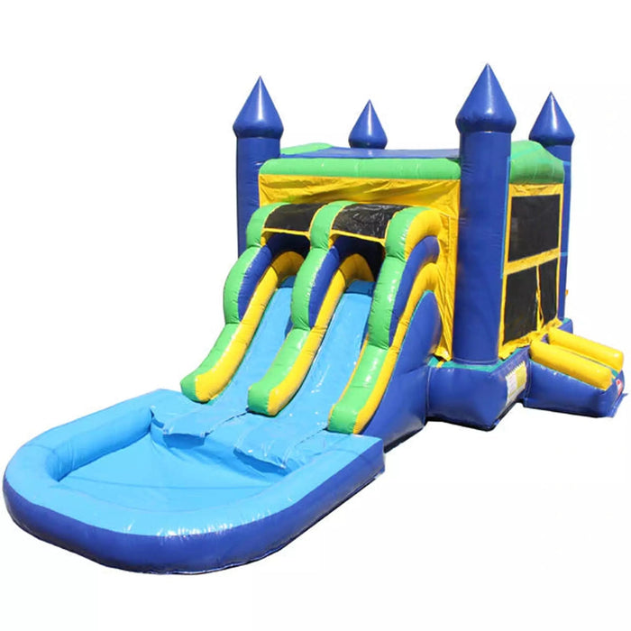2-Lane Green Wet & Dry Combo with Pool