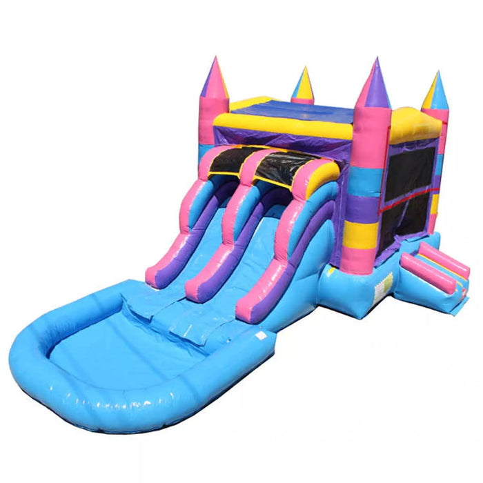 2-Lane Multi Color Wet & Dry Combo with Pool