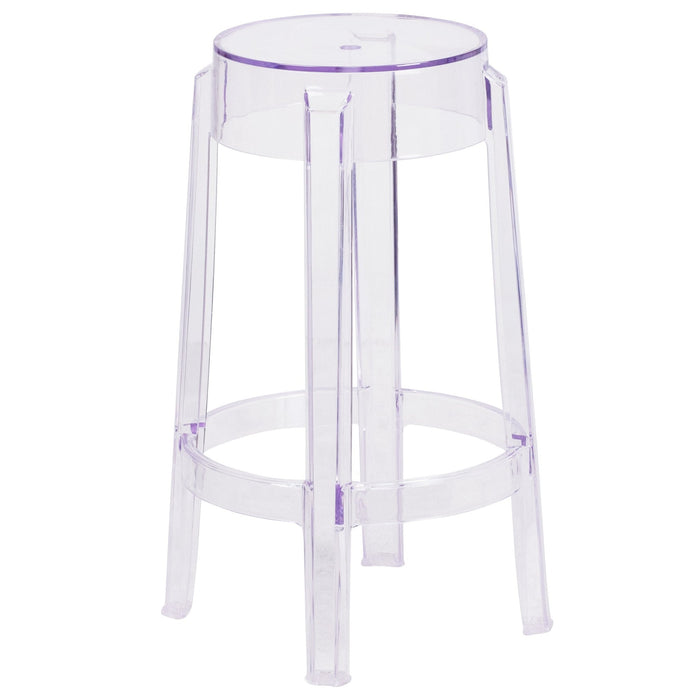 25.75'' Transparent Counter Height Stool