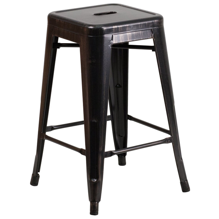 30" Kai Backless Metal Bar Stool