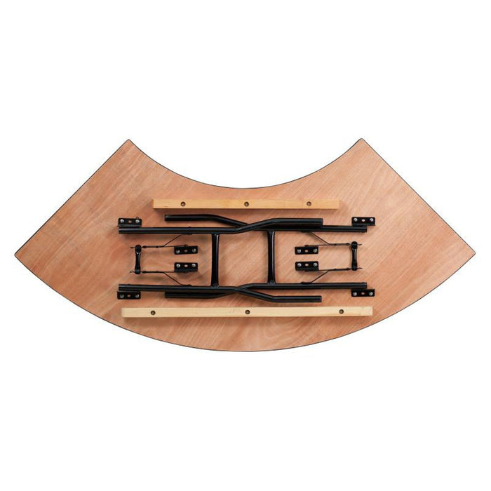 5.5' Serpentine Wood Folding Banquet Table