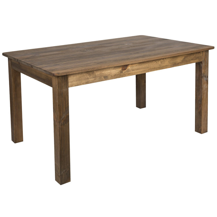 60" x 38" Rectangular Antique Rustic Farm Table