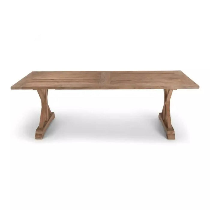 8' x 40'' Rectangular Reclaimed Elm Wood Farm Table