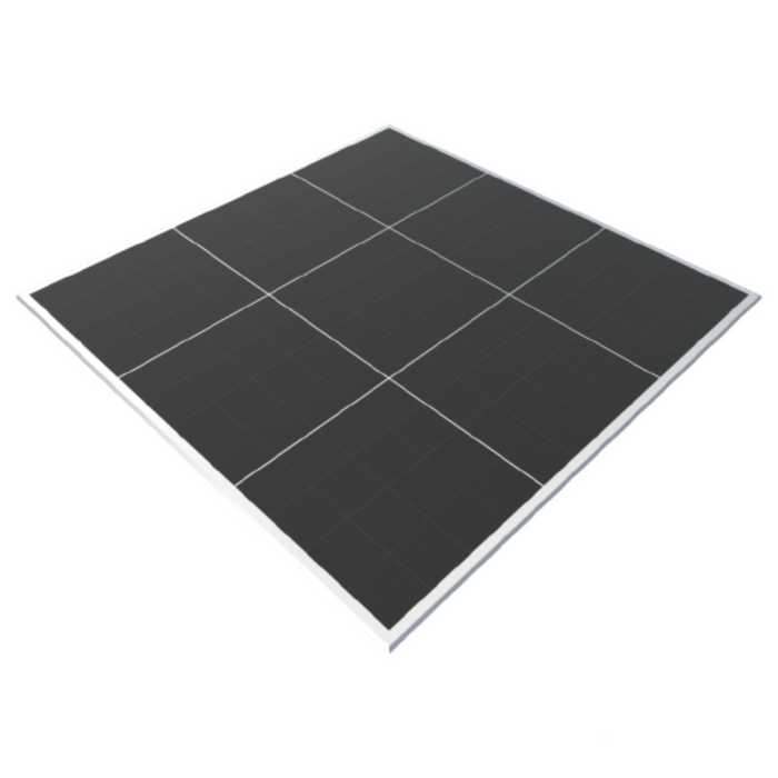 Black Laminate Portable Dance Floor - Subfloor Included