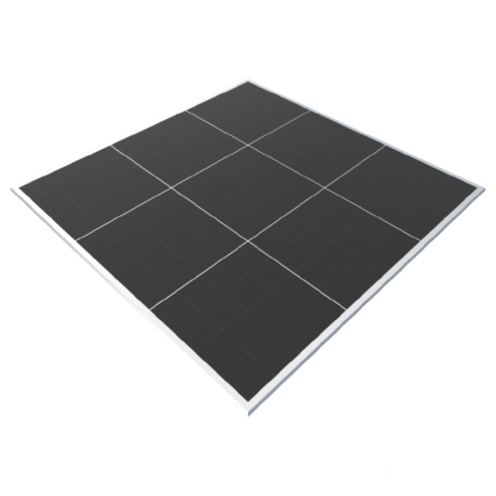 Black Vinyl Portable Dance Floor - Subfloor Included