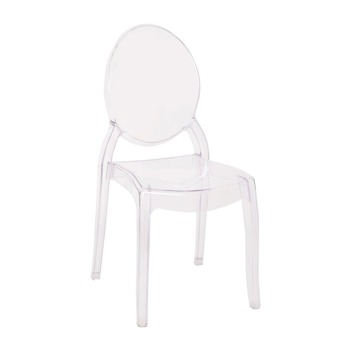 Crystal Extra Wide Ghost Chairs Set of 4