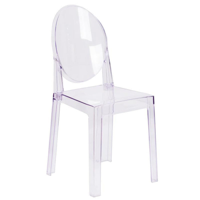 Crystal Oval Back Ghost Chair