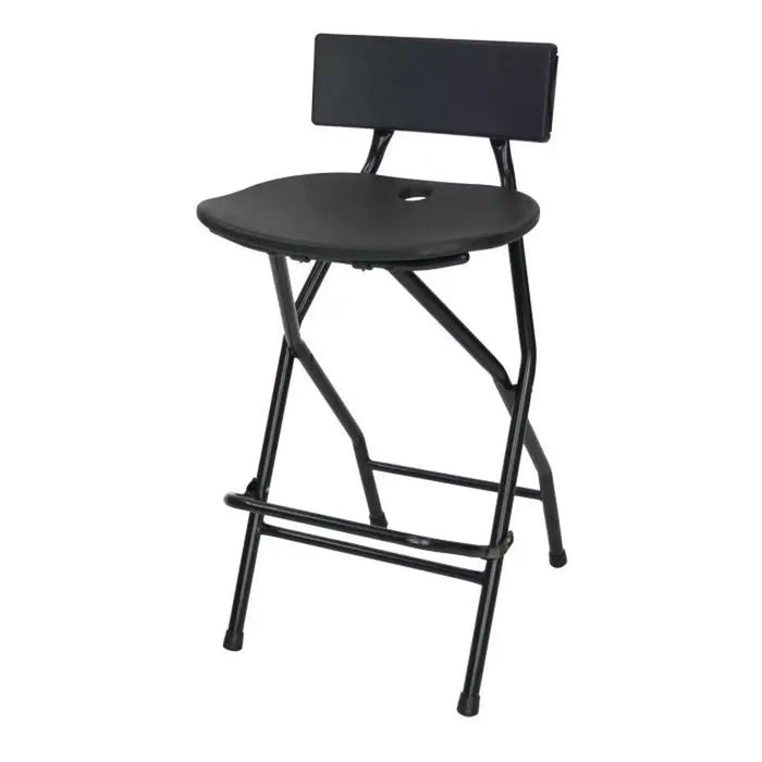 Folding Bar Stool with Backrest