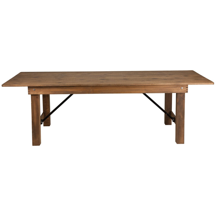 Hercules 8' x 40" Rectangular Folding Farm Table