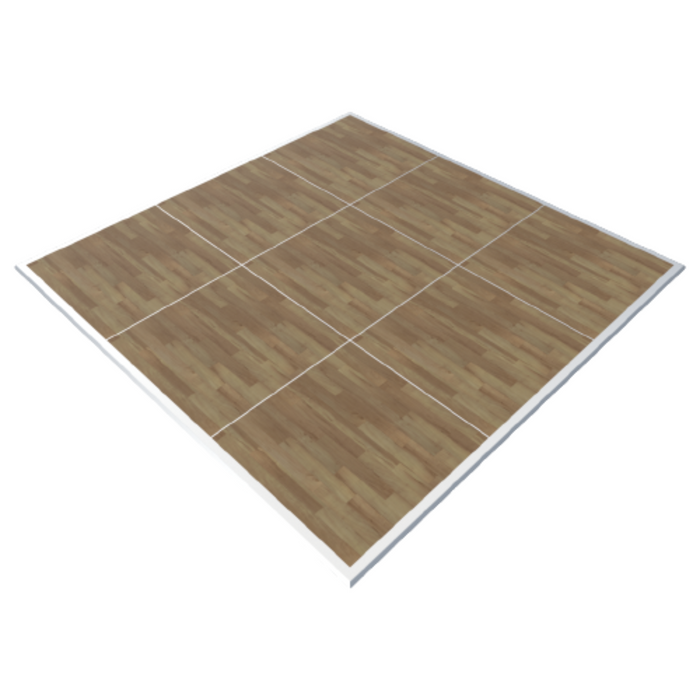 New England Plank Laminate Portable Dance Floor - Subfloor Included