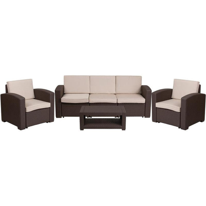 Seneca 4 Piece Outdoor Resin Set