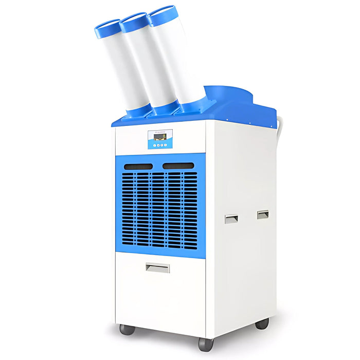 Spot AC36 portable spot cooler used to cool a large event tent