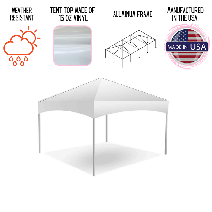 12x12 Master Series Frame Tent - Commercial White Event Canopy