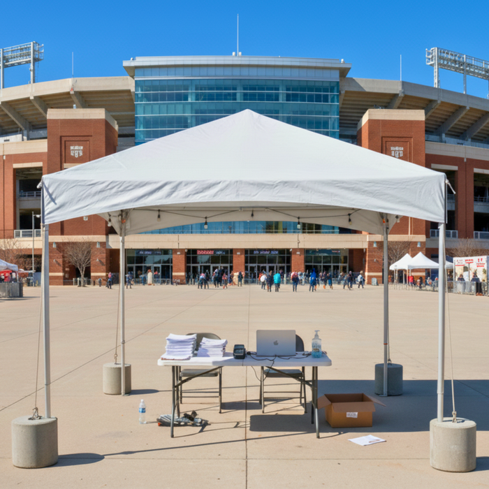 10x10 Master Series Frame Tent - Commercial White Event Canopy