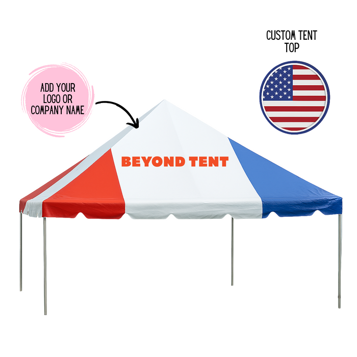 10' Wide Classic Series Frame Tent Top