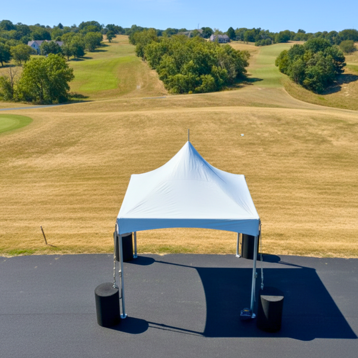 10x10 High Peak Frame Tent – Commercial White Event Canopy