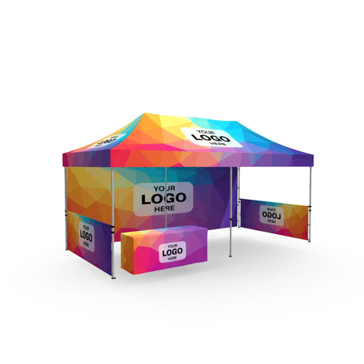 10x20 Printed Pop Up Tent Package