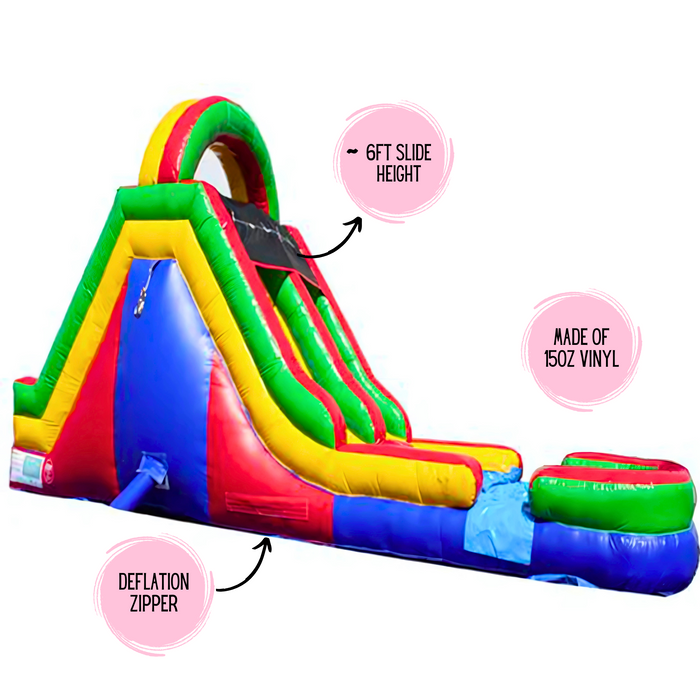 12' 2-Lane Green Slide