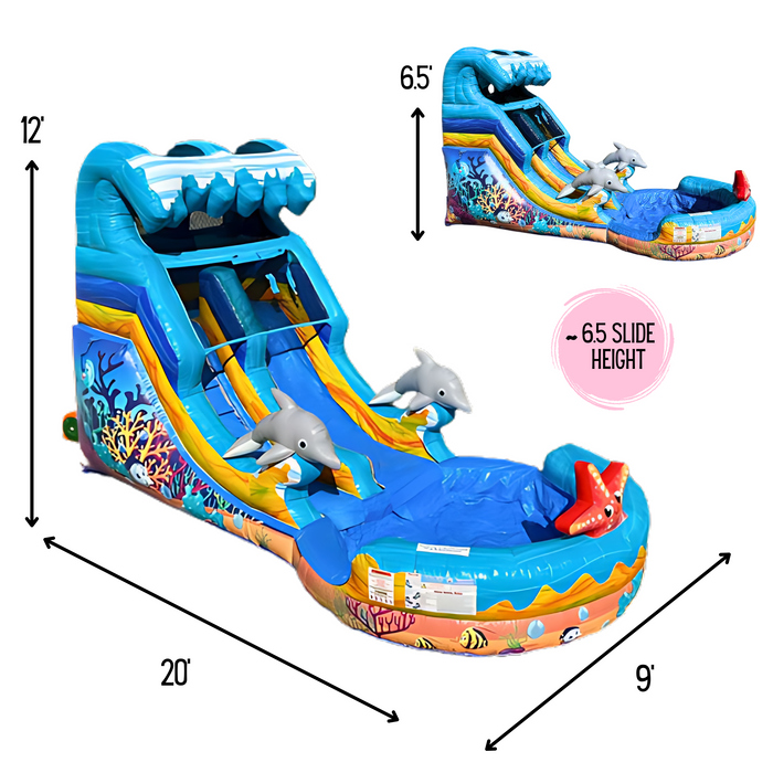 12' Sea World Water Slide