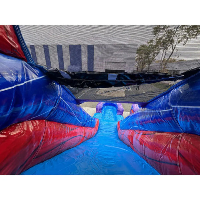 15' Dual Lane Purple Wet/Dry Slide