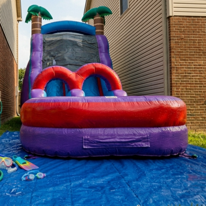 15' Lightweight Purple Reign Slide with blower