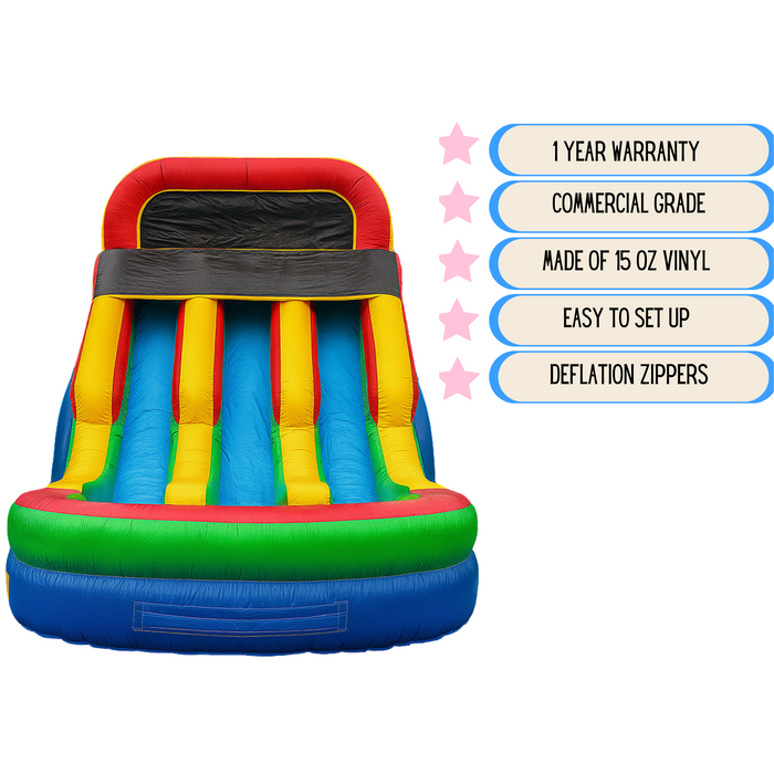 16' Multicolor Wet & Dry Slide