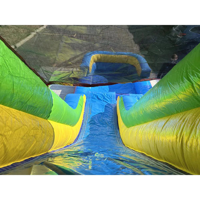 18'Lightweight Rainbow Slide Detachable Pool