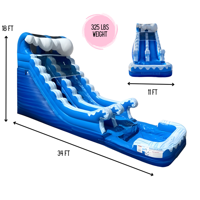 18' Ocean Wet & Dry Slide