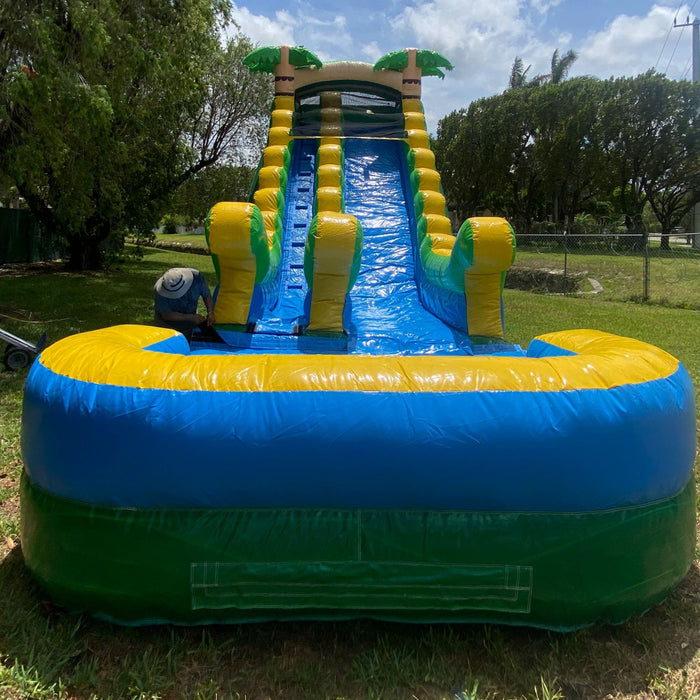 18' Tropical Wet & Dry Slide