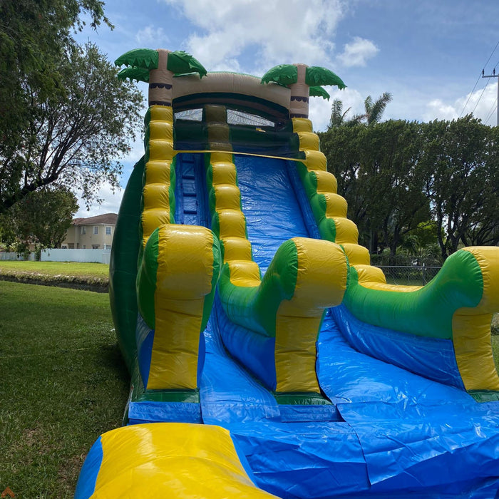 18' Tropical Wet & Dry Slide