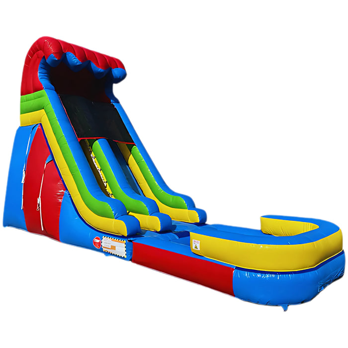 18'Lightweight Rainbow Slide (Detachable Pool)