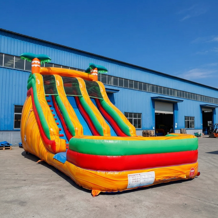 18' Oasis Splash Dual Lane Water Slide – Wet & Dry