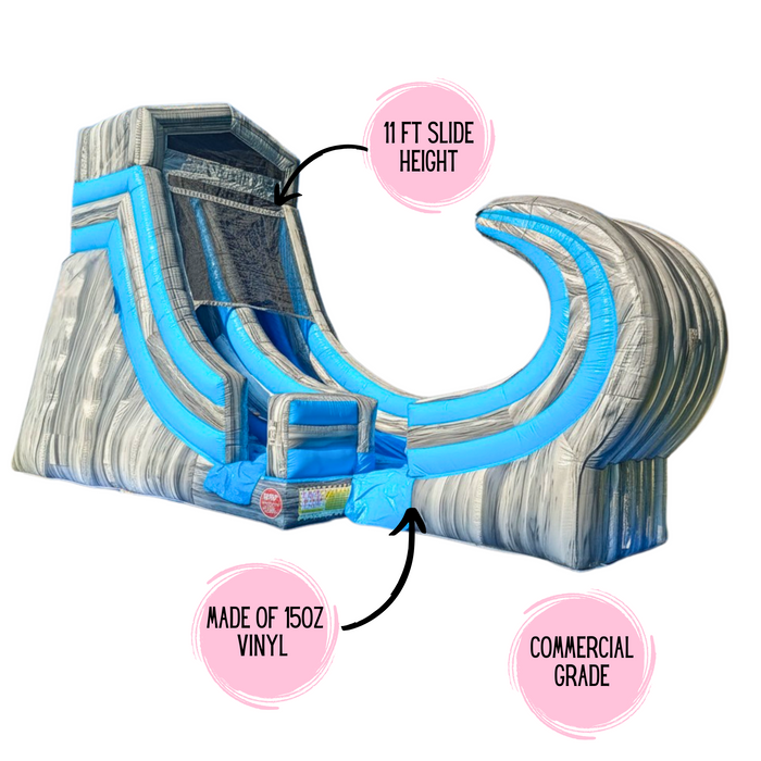 19' Glacier Falls Wet & Dry Slide – Commercial Inflatable