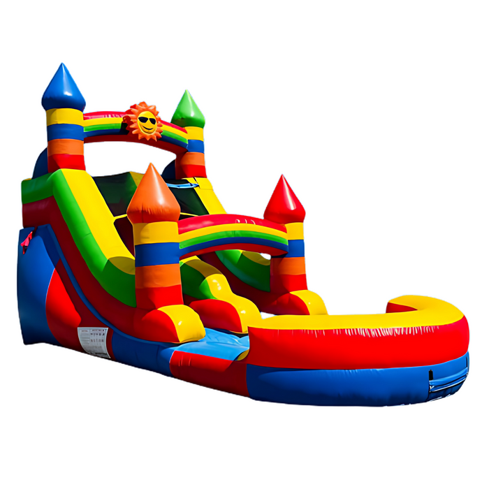 12' Lightweight Rainbow Sun Waterslide