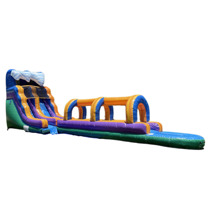 15' Lightweight Marble Wave Waterslide with Slip & Splash