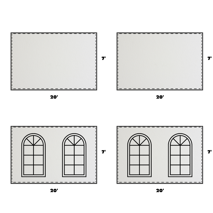 20x20 Universal Blockout Sidewall Kit (7')
