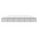 Beyond Tent 20x60 Classic Series West Coast Frame Tent commercial party canopy with full solid white sidewalls on a solid white background