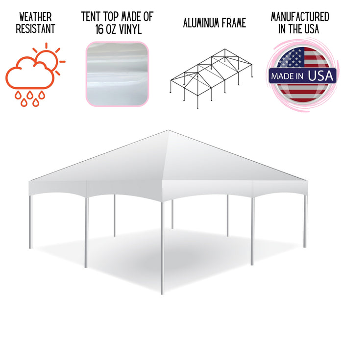 aluminum frame tent 20' x 20' West Coast Frame Party Tent