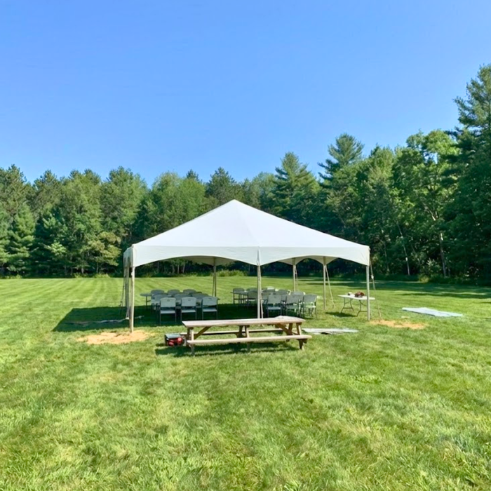 blockout tents 20' x 20' West Coast Frame Party Tent