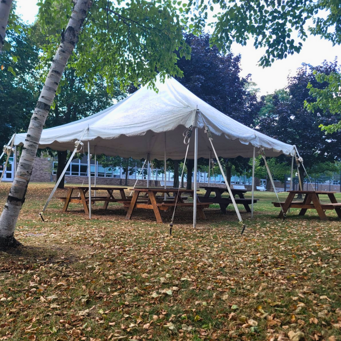 20' Wide Commercial Party Pole Tent Top for Events
